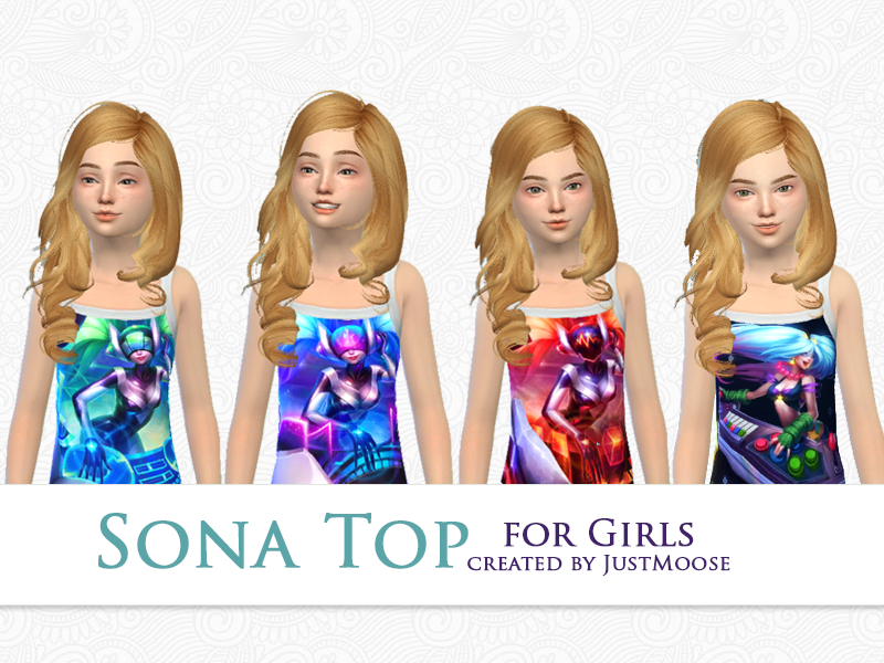 The Sims Resource - League of Legends Top for girls with Sona