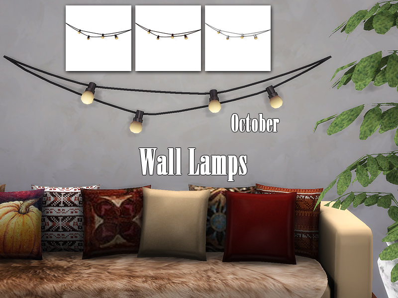 The Sims Resource - October Wall Lamps
