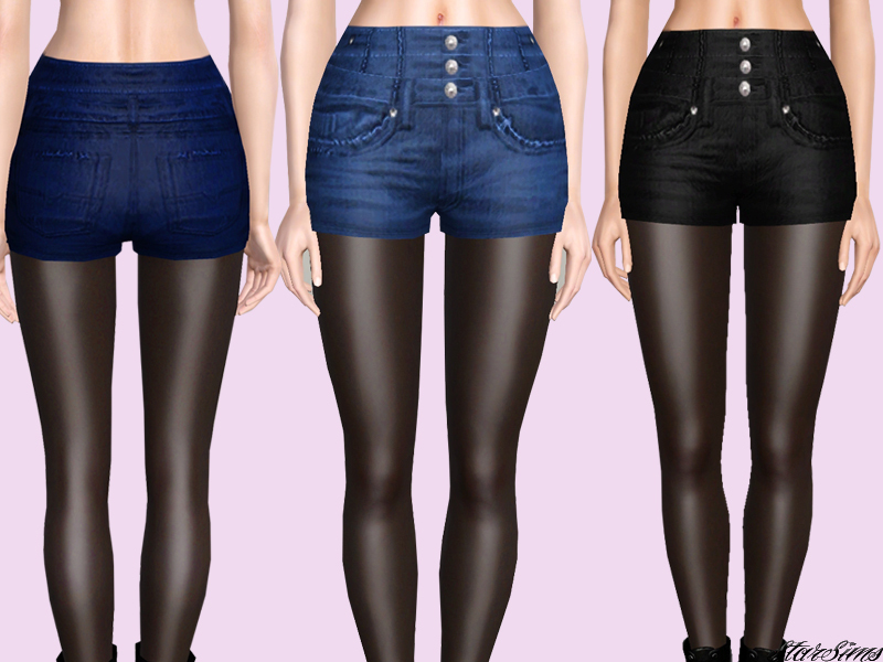 The Sims Resource - High waisted shorts