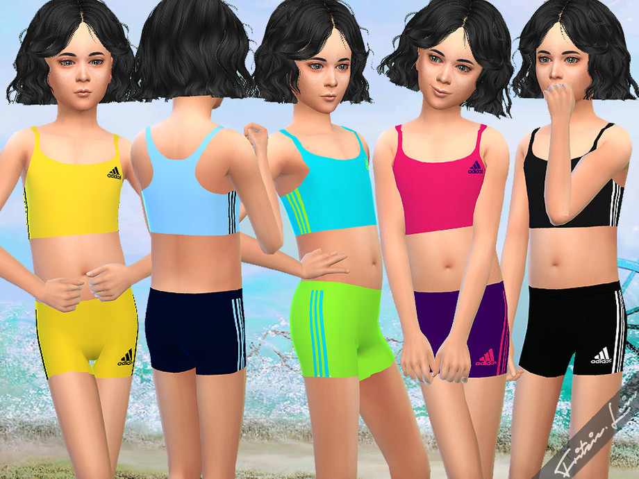 The Sims Resource - Girls Adidas Bikini