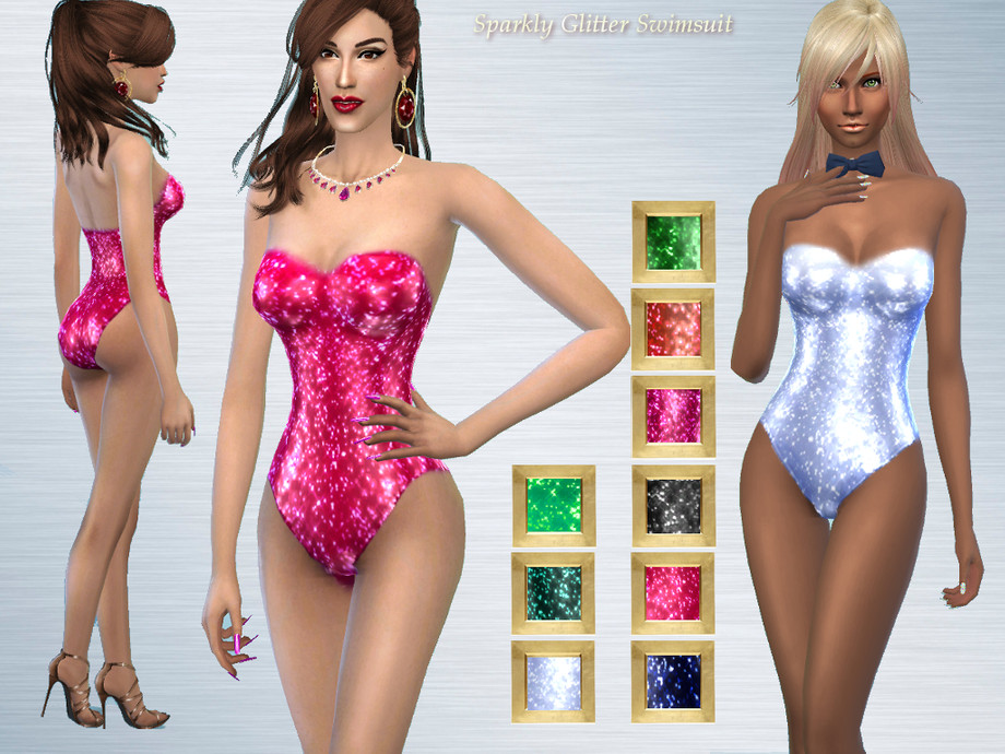 The Sims Resource - Really Sparkly Glitter Swimsuit