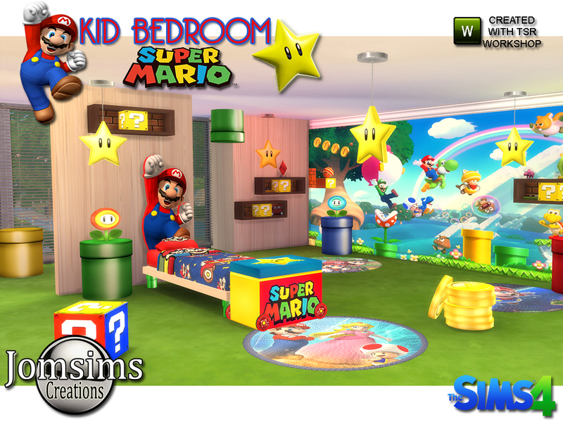 The Sims Resource - Super mario kids bedroom