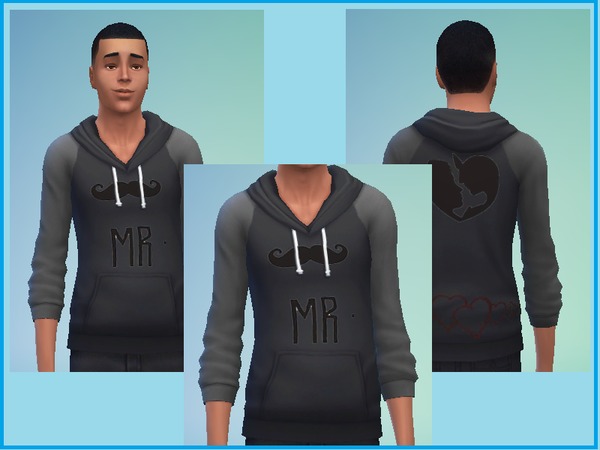 The Sims Resource - Male Mr Couple Hoodie