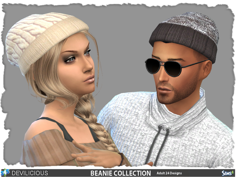 The Sims Resource - Beanie Collection for Adults