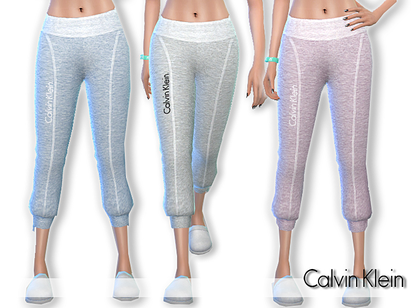 The Sims Resource - Calvin Klein Pyjama Pants(Required SPA DAY installed)