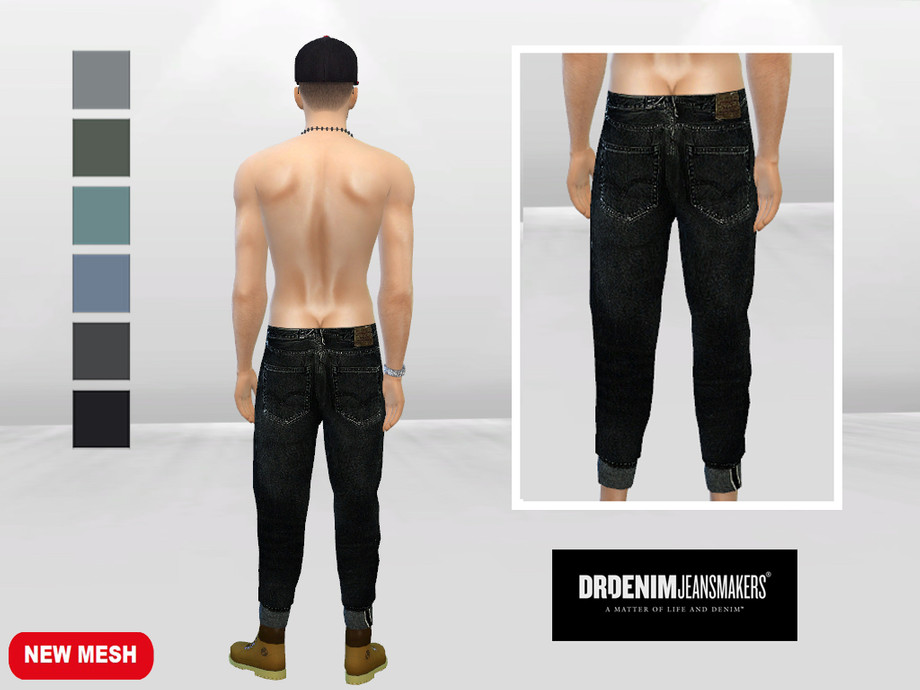 The Sims Resource - Juno Street Denim Jeans (Baggy)