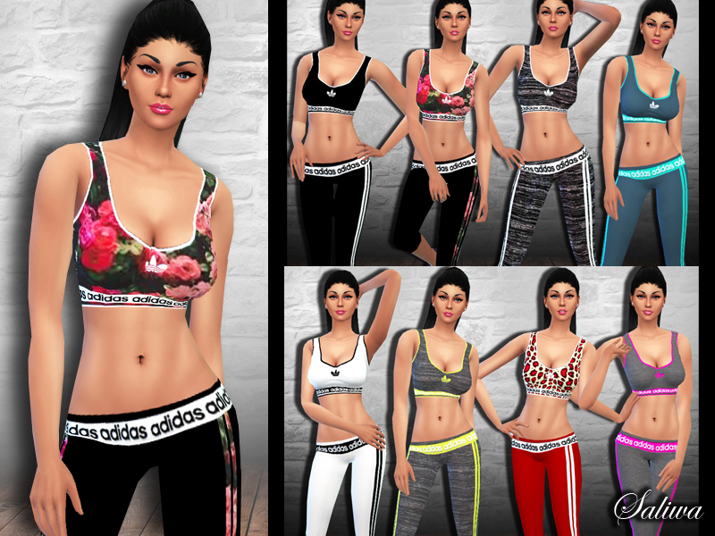 The Sims Resource - Adidas New Style Athletic Outfits