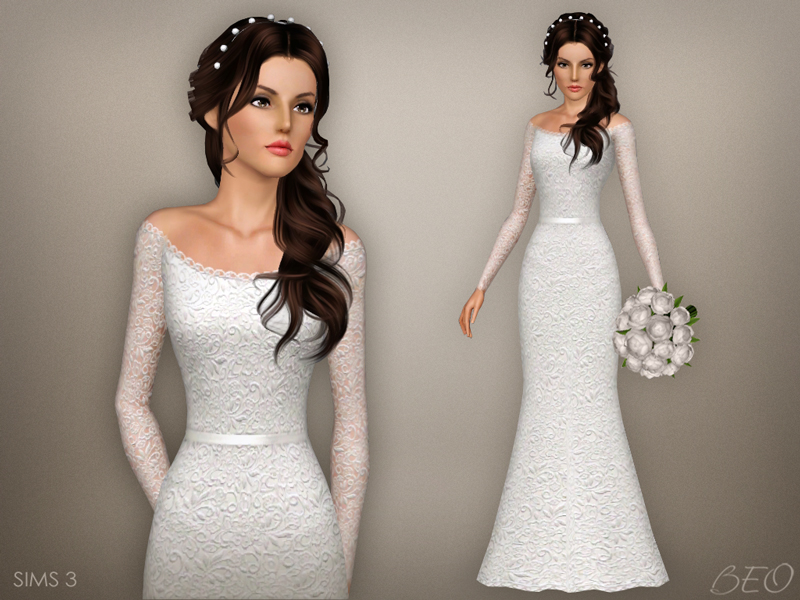 The Sims Resource - Wedding dress 47