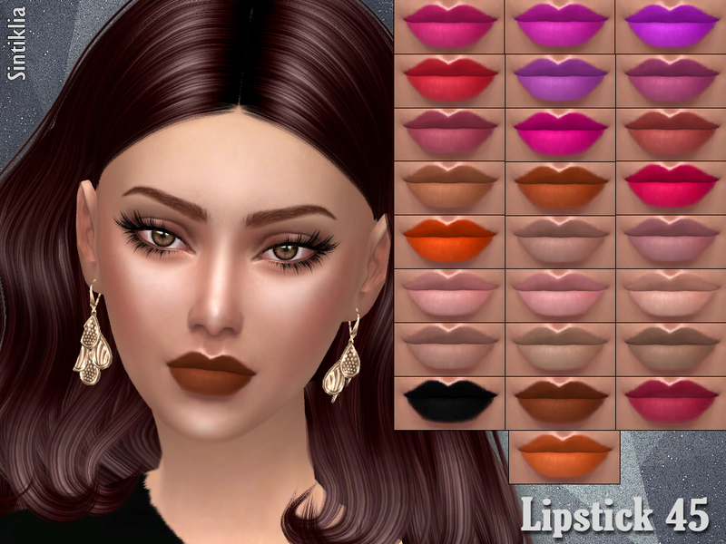 The Sims Resource - Sintiklia - Lipstick 45