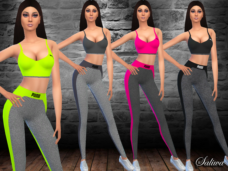 The Sims Resource - Puma Fitness Outfit