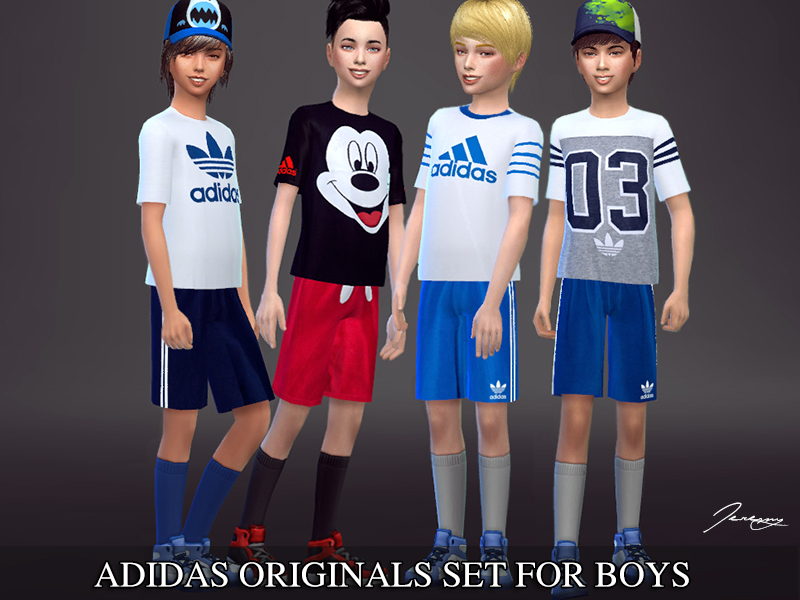 The Sims Resource - Adidas Originals Set For Boys - Get Together needed