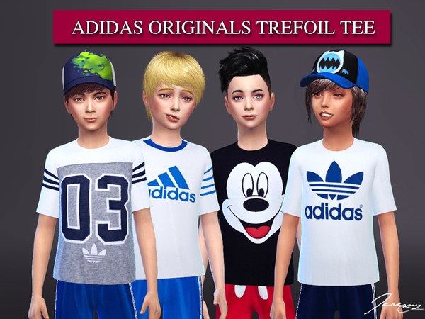The Sims Resource - Adidas Originals Trefoil Tee - Get Together needed