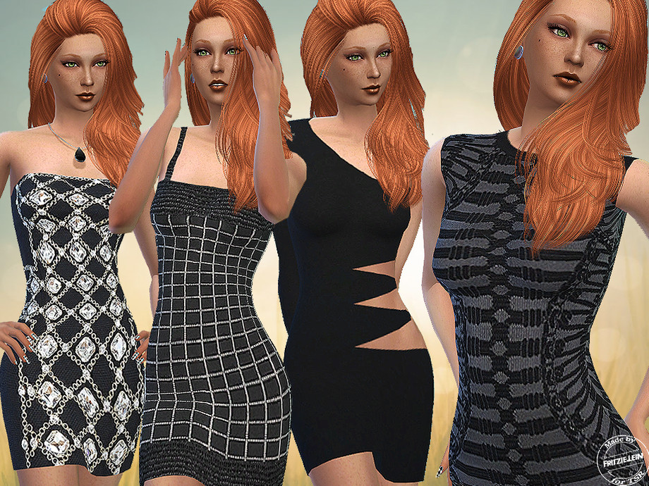 The Sims Resource - Balmain Mini Dresses