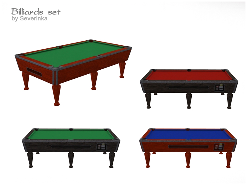 The Sims Resource - [Billiard set] Table classic