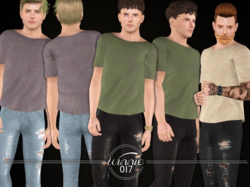 The Sims Resource - Linen T-Shirt