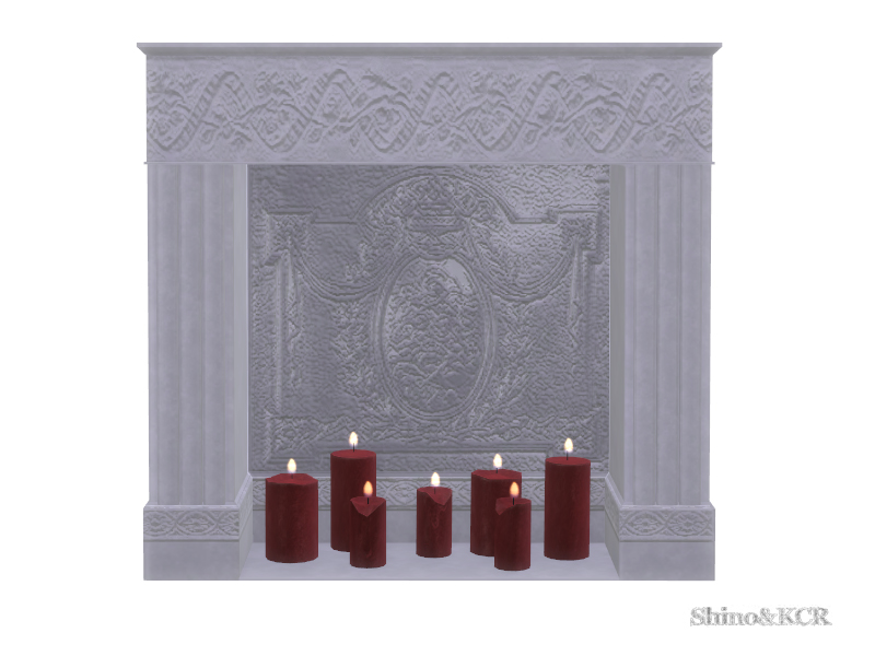 The Sims Resource - Bedroom Elegant - Candles for Fireplace
