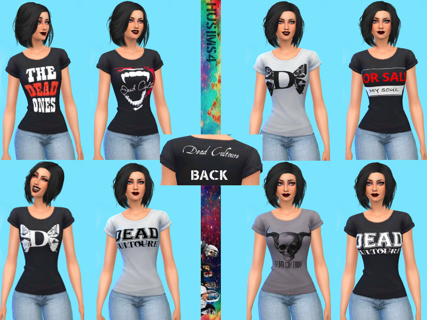 The Sims Resource - Dead Cultoure Female T-shirts