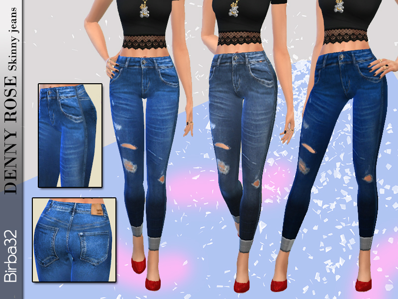 The Sims Resource - Denny Rose Skinny Jeans