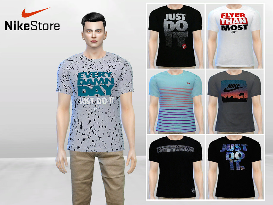 The Sims Resource - Large Nike Graphic Tees