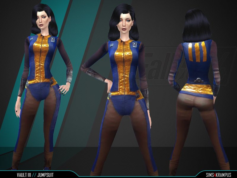 The Sims Resource - Vault 111 Jumpsuit