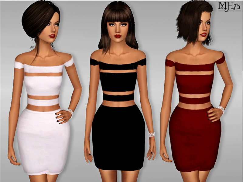 The Sims Resource - S3 Jenner Balmain Dress