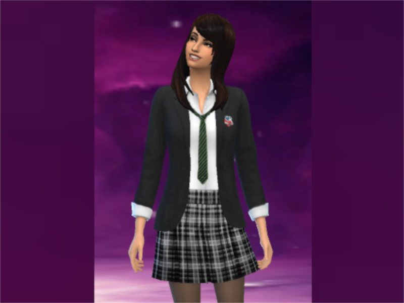 The Sims Resource - British-style High School Blazer Jacket