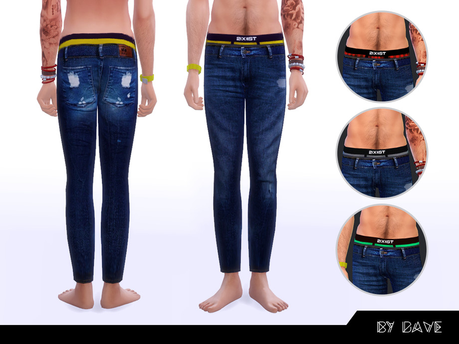 The Sims Resource - Jon Jeans for Men