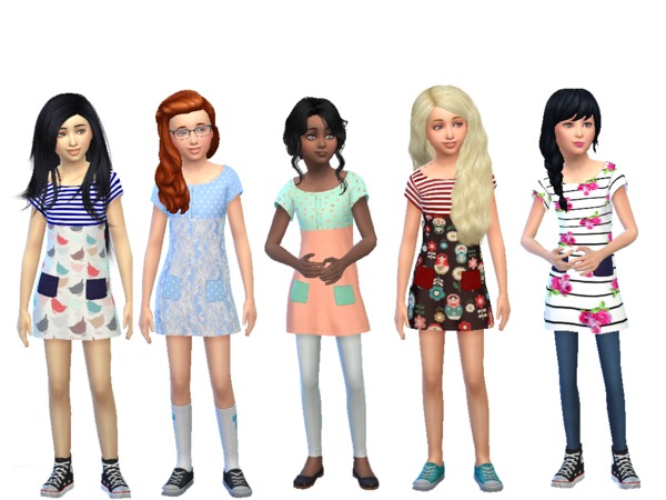 The Sims Resource - Girl's Pocket Dress - Get Together needed