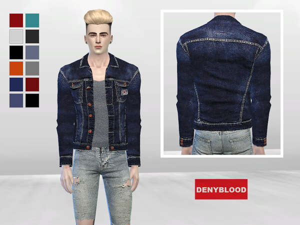 The Sims Resource - Action Star Denim Jacket