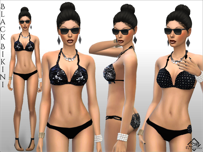 The Sims Resource - Black Bikini