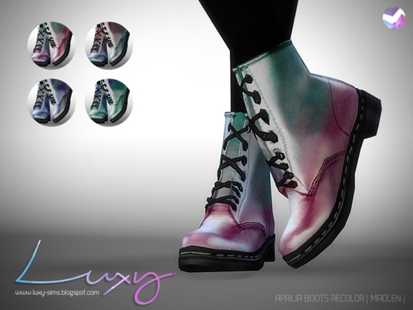 The Sims Resource - Aprilia Boots [RECOLOR] - mesh needed