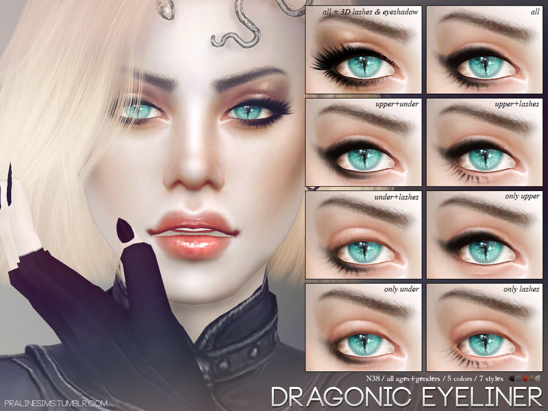 The Sims Resource - Dragonic Eyeliner N38