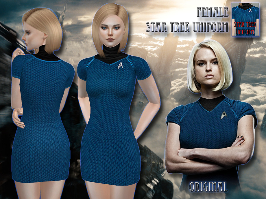 The Sims Resource - Female Star Trek Uniform - Mesh needed