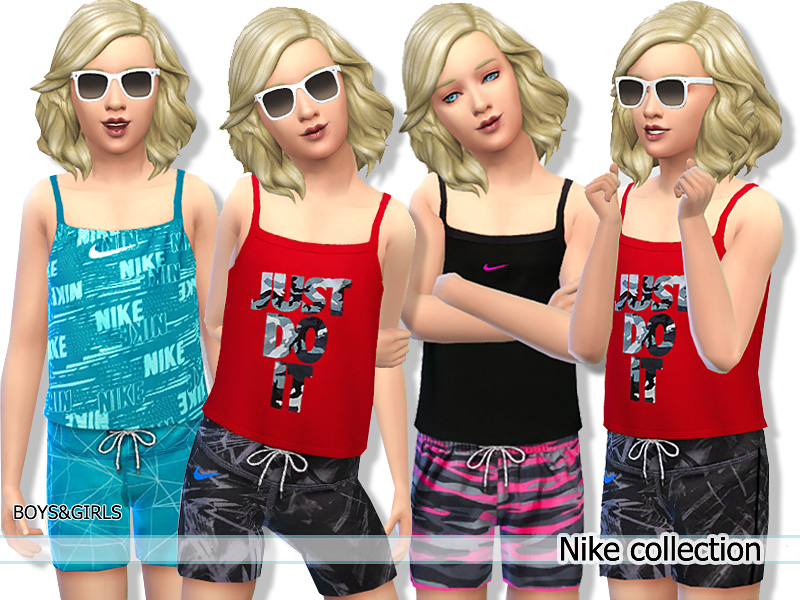 The Sims Resource - Nike Shorts for Child(girls and boys)