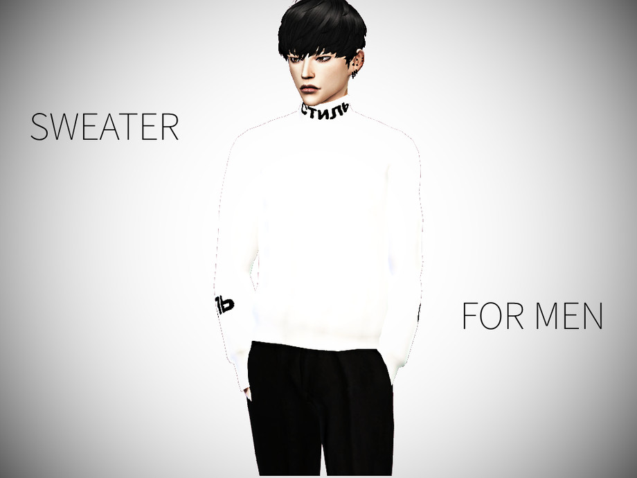 The Sims Resource - Big Sweater For Men