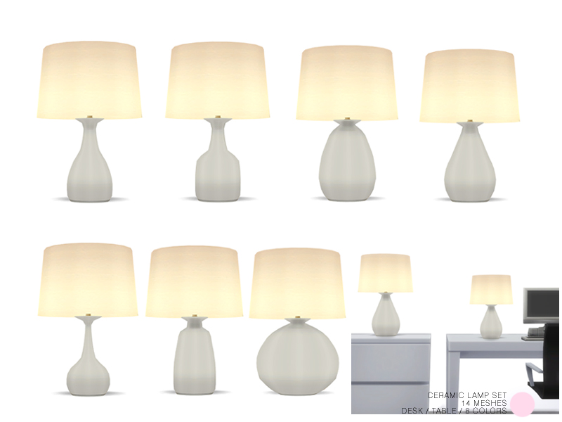 The Sims Resource - Ceramic Lamp Set