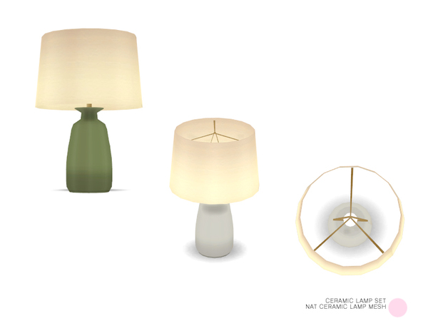 The Sims Resource - Nat Ceramic Lamp Mesh