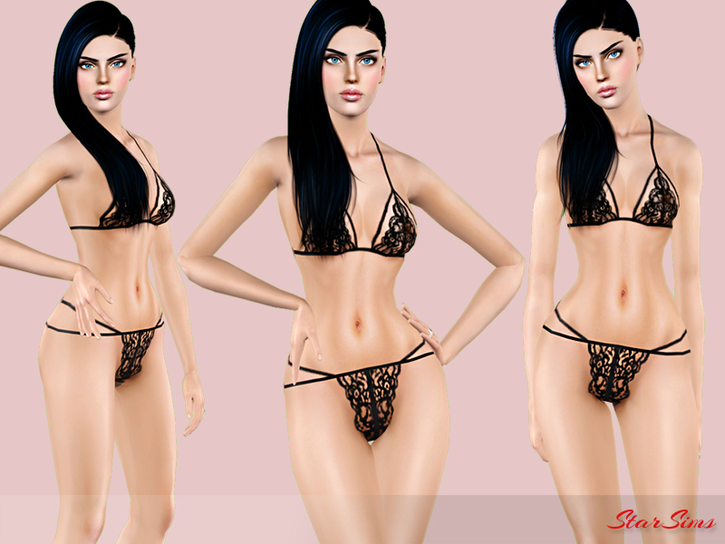 The Sims Resource - Lace lingerie set