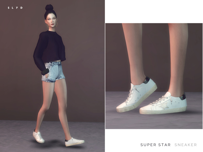 Sims Resource Super Star Sneakers (Female version)