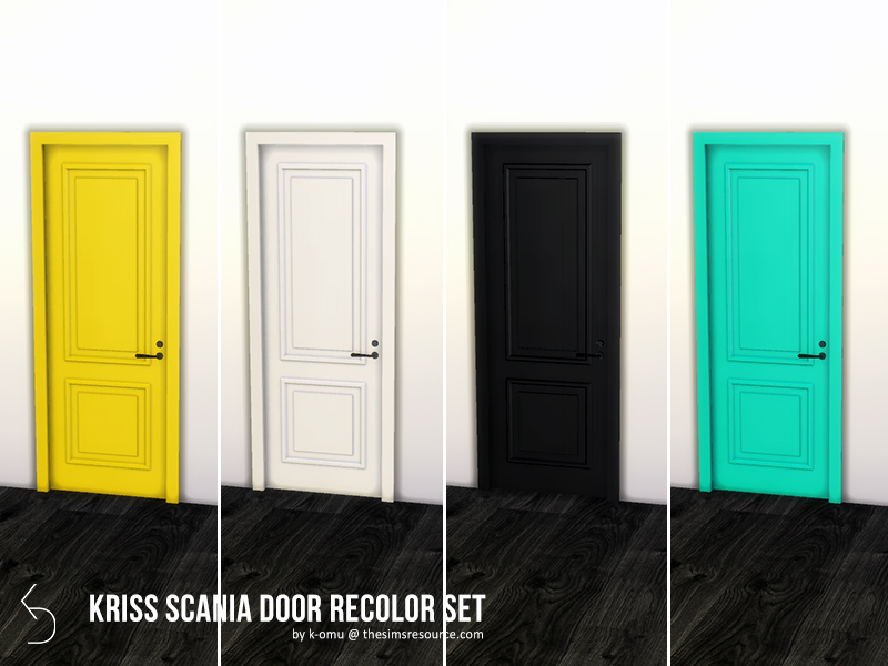 The Sims Resource - Kriss Scania Door Recolor Set