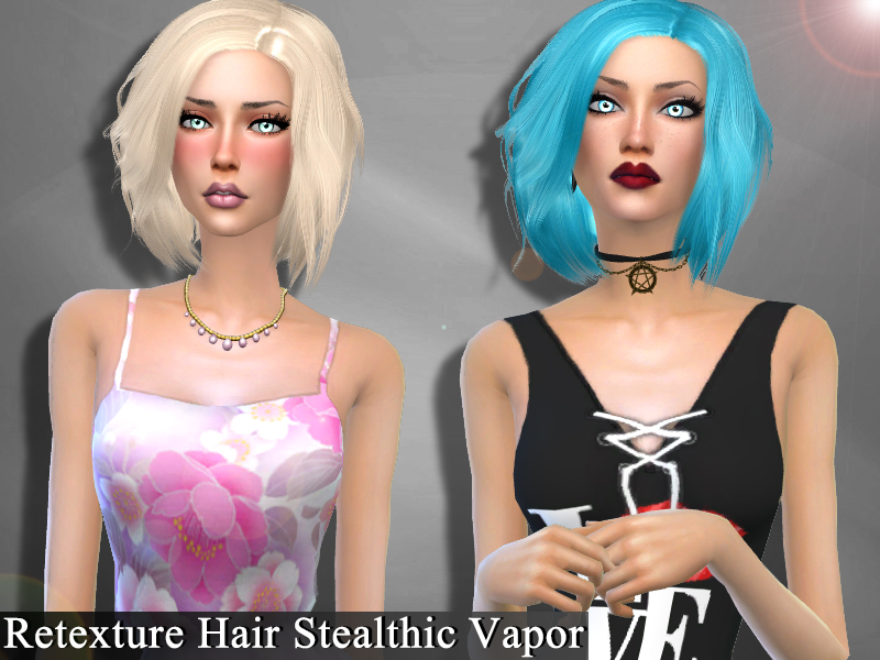 The Sims Resource - Retexture Hair Stealthic Vapor.Need Mesh