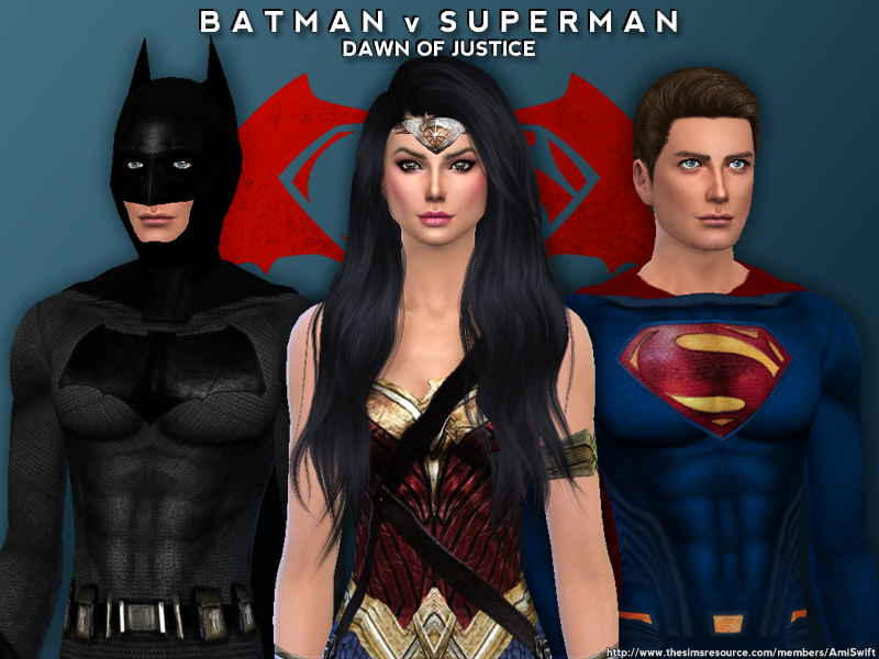 The Sims Resource - Batman v Superman Set