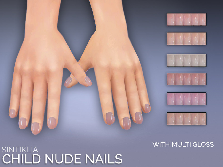 The Sims Resource Sintiklia Natural Child Nails