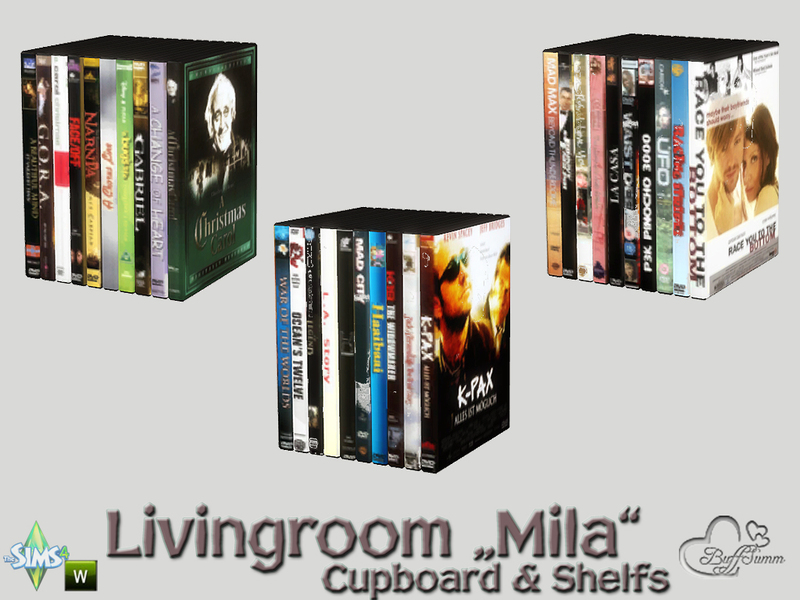 The Sims Resource - Mila Living DVD Stack