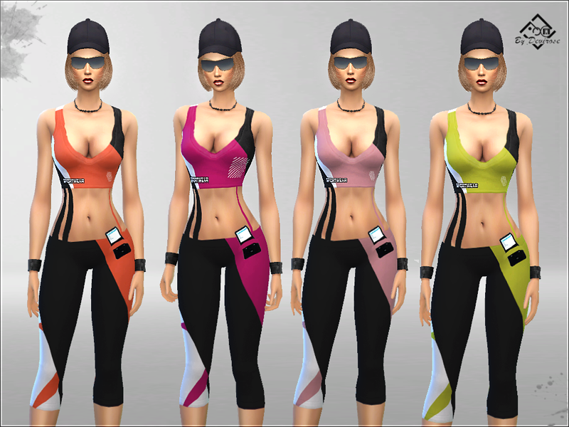 The Sims Resource - Sportswear Athletic Suit 2