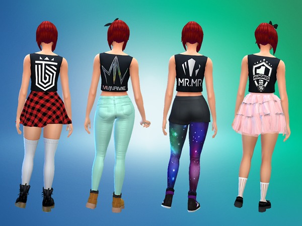 The Sims Resource Kpop Crop Tops Set 1 Perfect Patio Needed