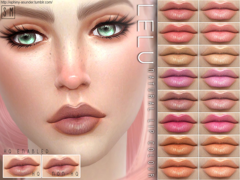 The Sims Resource - [ Lelu ] - Natural Lip Colouring