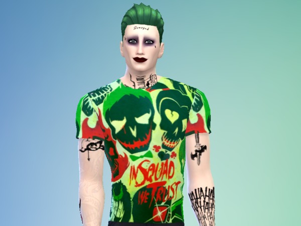 The Sims Resource - Suicide Squad Joker T-shirt 2