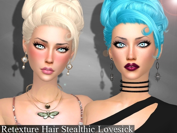 The Sims Resource - Retexture Hair Stealthic Vapor.Need Mesh