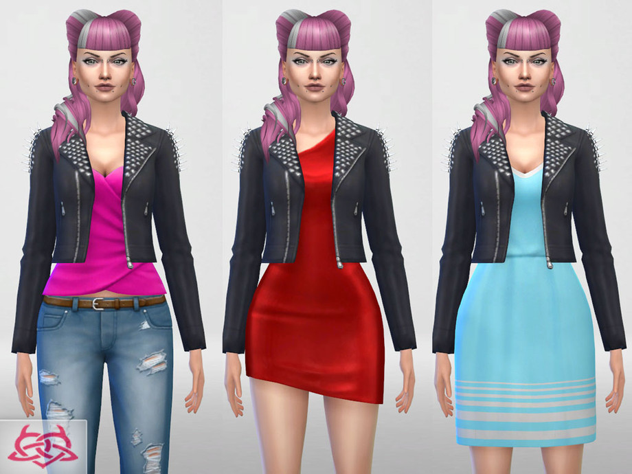 The Sims Resource - Psychobilly jacket Acc
